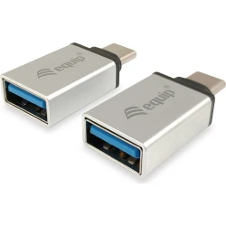 Adaptador EQUIP USB-C/M a USB3.0-A/H 2unid. (EQ133473) | 4015867222416