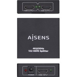 Imagen de AISENS HDMI Duplicador 1X2 con alimentacion (A123-0410)