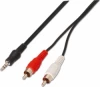 Cable AISENS Jack 3.5/M-2XRCA/M 3m Negro (A128-0148) | (1)