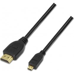 Cable AISENS micro HDMI A/M-D/M 0.8m Negro (A119-0116) [1 de 3]