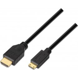 Cable AISENS MiniHDMI A/M-C/M 3m Negro (A119-0115)