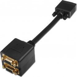 Cable AISENS SVGA HDB15/M-2XHDB15/H Oro 20cm(A113-0080) [1 de 2]