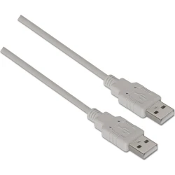 Cable AISENS USB2.0 A/M-A/M 2m Beige (A101-0022) | 8436574700213 [1 de 3]
