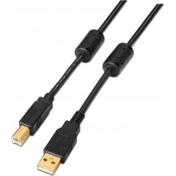 Cable AISENS Usb2.0 A/M-B/M 5m Negro (A101-0011) [1 de 3]