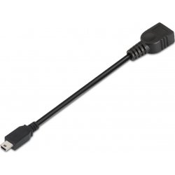 Imagen de Cable AISENS USB2.0 OTG MINI B/M-A/H 15cm (A101-0033)
