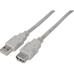 Cable Aisens Usb2-a M-a H 1m Beige (A101-0012) | 8436574700114
