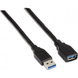 Cable AISENS USB3.0 A/M-A/H 1m Negro (A105-0041) [1 de 3]
