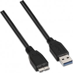Cable AISENS USB3.0 A/M-MICRO B/M 1m Negro (A105-0043)