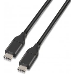 Cable AISENS USB3.1-C/M a USB-C/M Negro 1m(A107-0061) | 8436574700602
