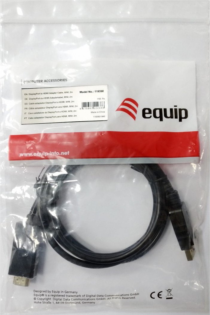 Equip Cable DisplayPort a HDMI 3m