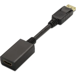 Conversor AISENS DP/M-HDMI A/H Negro 15cm (A125-0134) | 8436574701333