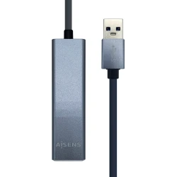 Conversor AISENS USB3.0-Ethernet Gigabit+Hub(A106-0401) | 8436574704105