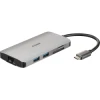 Hub D-Link USB-C a USB-A/C HDMI RJ45 Lector (DUB-M810) | (1)