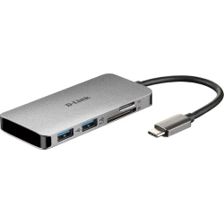 Imagen de Docking D-Link USB-C Lector/HDMI/USB3 PD100W (DUB-M610)