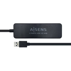 Hub AISENS USB3.0 A/M - 4X A/H Negro (A106-0399) | 8436574704112