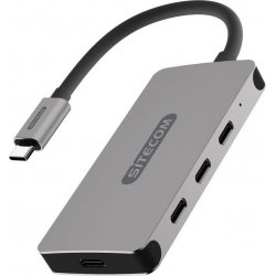 Hub Sitecom USB-C 3.0 a 4xUSB-C 3.0 Negro (CN-386) | 8716502030811 | Hay 1 unidades en almacén | Entrega a domicilio en Canarias en 24/48 horas laborables
