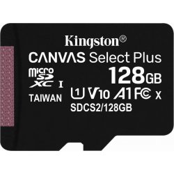 Kingston MicroSD Plus 128Gb C10+Adaptador (SDCS2/128GB) | 0740617298703