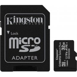 Kingston MicroSD Plus 32Gb C10 + Adaptador (SDCS2/32GB) | 0740617298680 | Hay 10 unidades en almacén | Entrega a domicilio en Canarias en 24/48 horas laborables
