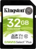 Kingston SDHC Canvas Plus 32Gb Clase 10 (SDS2/32GB) | (1)