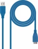 Nanocable USB3 A/M-mUSB B/M 1.0m Azul (10.01.1101-BL) | (1)