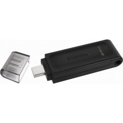 Pendrive Kingston DT70 64Gb USB-C 3.0 Negro (DT70/64GB) | 0740617305302