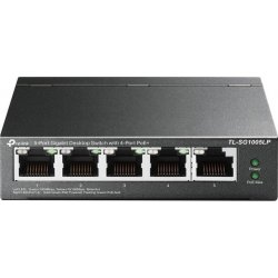 Switch TP-Link 5p Gigabit 40W PoE+ Negro (TL-SG1005LP) | 6935364052737