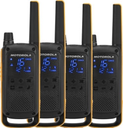 Walkie Talkie Motorola T82 Pack 4 (59T82EXQUADPACK) | Hay 1 unidades en almacén | Entrega a domicilio en Canarias en 24/48 horas laborables