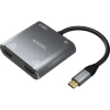 Adaptador AISENS USB-C a 2xHDMI/H 15cm Gris (A109-0625) | (1)