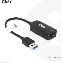 Adaptador Club 3D USB-A 3.2 a RJ45 2.5Gbps M/H CAC-1420 | 8719214471255