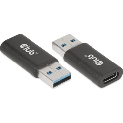 Adaptador Club 3D USB-A/M a USB-C/H Negro (CAC-1525) | 0841615102105 [1 de 2]