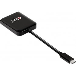 Adaptador Club 3D USB-C/M a 2x DP/H Negro (CSV-1555) | 8719214471934 | Hay 2 unidades en almacén | Entrega a domicilio en Canarias en 24/48 horas laborables