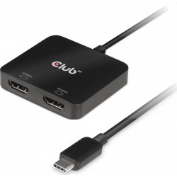 Adaptador Club 3D USB-C/M a 2x HDMI/H Negro (CSV-1556) | 8719214471682 | Hay 3 unidades en almacén | Entrega a domicilio en Canarias en 24/48 horas laborables