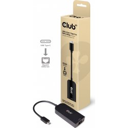 Adaptador Club 3D USB-C/M a RJ45/H Negro (CAC-1520) | 8719214471248 | Hay 1 unidades en almacén | Entrega a domicilio en Canarias en 24/48 horas laborables