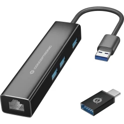 Adaptador CONCEPTRONIC USB a Ethernet RJ45 (DONN07BA) | 4015867225868