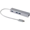 Adaptador EQUIP USB-C a USB-A/RJ45 Plata (EQ133481) | (1)