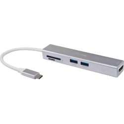 Adaptador EQUIP USB-C 5en1 HDMI 3USB3.0 (EQ133480) | 4015867225660