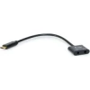 Adaptador EQUIP USB-C a 2x Jack 3.5mm Negro (EQ133469) | (1)