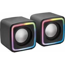 Altavoces Mars Gaming DSP 8W 2.0 RGB Negros (MSCUBE) | 8437023094518 | Hay 5 unidades en almacén | Entrega a domicilio en Canarias en 24/48 horas laborables