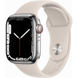Apple Watch S7 Gps 41mm Plata Correa Beige (MKHW3TY/A) | 0194252568569