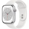 Apple Watch Series 8 GPS Caja aluminio Plata 41mm Correa deportiva Blanco | MP6K3TY/A | (1)