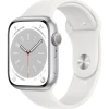 Apple Watch Series 8 GPS Caja aluminio Plata 45mm Correa deportiva Blanco | MP6N3TY/A | (1)