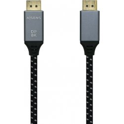 Cable AISENS DP/M a DP/M 0.5m Gris/Negro (A149-0434) [1 de 6]