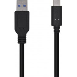 Cable AISENS USB3.1 USB-C/M-A/M 1.5m Negro (A107-0450) [1 de 4]