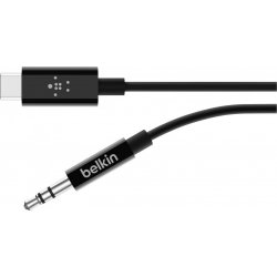 Cable BELKIN Jack3.5mm a USB-C 1.8m (F7U079BT06-BLK) | 0745883776054
