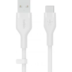 Cable BELKIN USB-A a USB-C 2m Blanco (CAB008BT2MWH) | 0745883832187