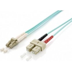 Cable FO EQUIP OM3 SC/SC 50/125u 10m Turquesa(EQ255316) | 4015867162330