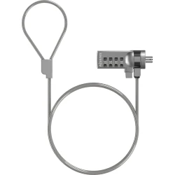 Cable Seguridad AISENS Combinacion 1.5m(ASLK-D40N01-SL) | 8436574707557 | Hay 8 unidades en almacén | Entrega a domicilio en Canarias en 24/48 horas laborables