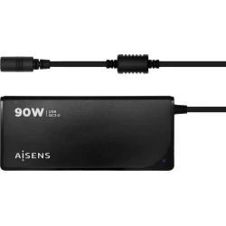 Cargador AISENS 90W 12Tips USB3 Negro (ASLC-90WAUTO-BK) | 8436574707120