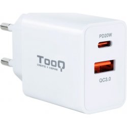 Cargador de Pared TOOQ 18W/20W USB-A/C (TQWC-2SC04WT) | 8433281012042 | Hay 8 unidades en almacén | Entrega a domicilio en Canarias en 24/48 horas laborables
