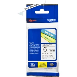 Cinta BROTHER 6mm 8m Negro sobre Blanco (TZe-211) | TZE211 | 9150720685054 | Hay 3 unidades en almacén | Entrega a domicilio en Canarias en 24/48 horas laborables